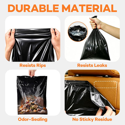 200 Pcs Hanging Car Trash Bags, Disposable Leak-proof Garbage Can for Car