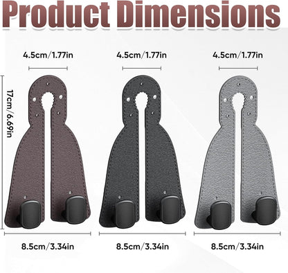 2 Pack Car Seat Back Double Hook, Headrest Hooks for Car, 2026 New Car Seat Back Organizer Storage Hook for Handbag, Purse, Coat Bags, and Accessories