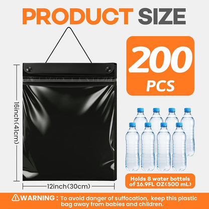 200 Pcs Hanging Car Trash Bags, Disposable Leak-proof Garbage Can for Car