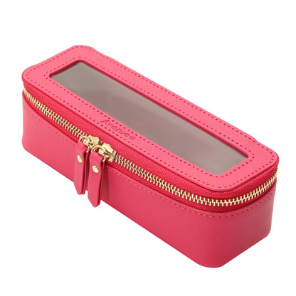 Aveniee Clear Makeup Bag Organizer, Travel Toiletry Bag Cosmetic Case for Women, Make Up Skincare Pouch Car Organizer Bag with Zippers for Essentials,White,Medium Classic