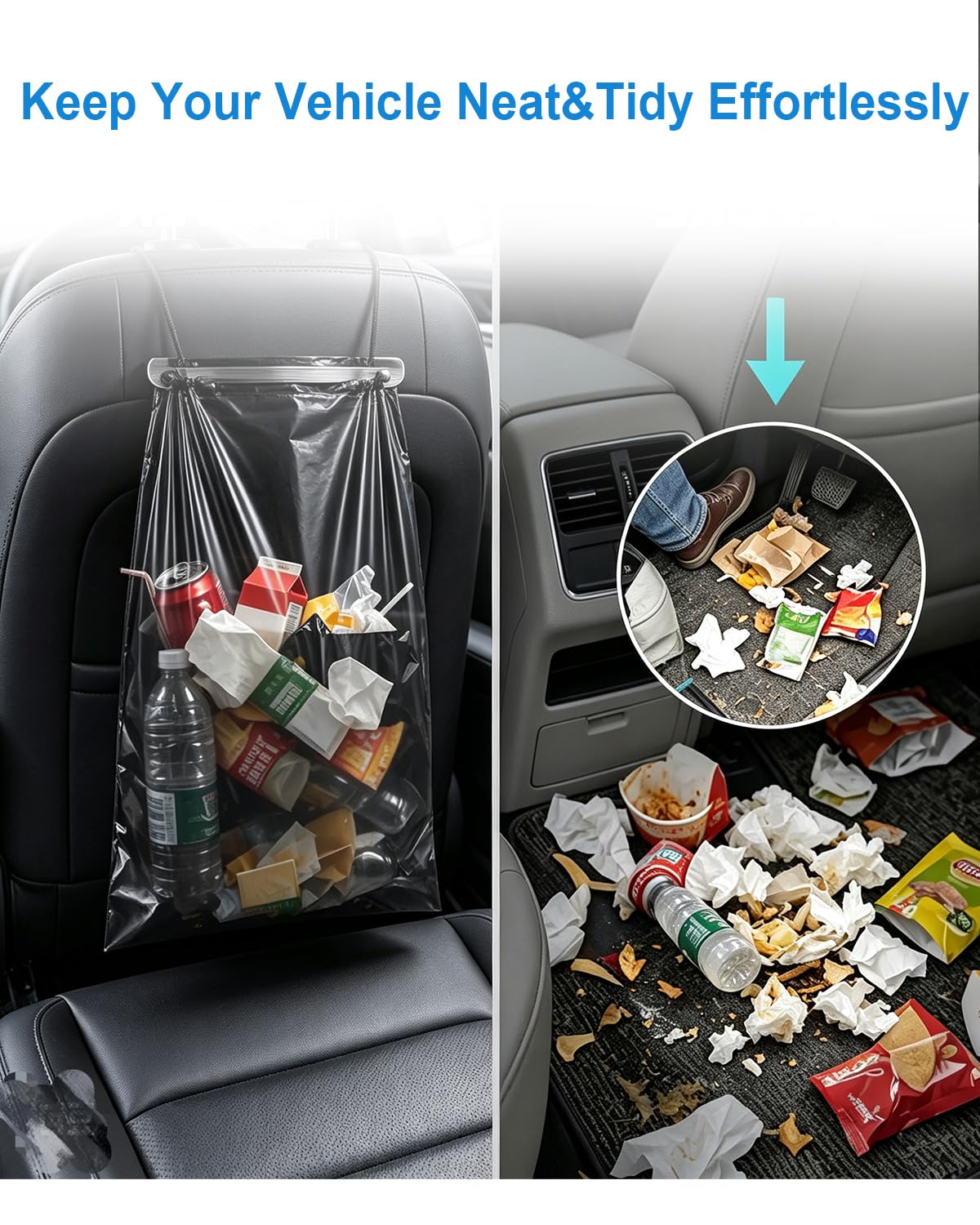 Car Trash Bags Hanging, Trash Bag for Car Disposable,