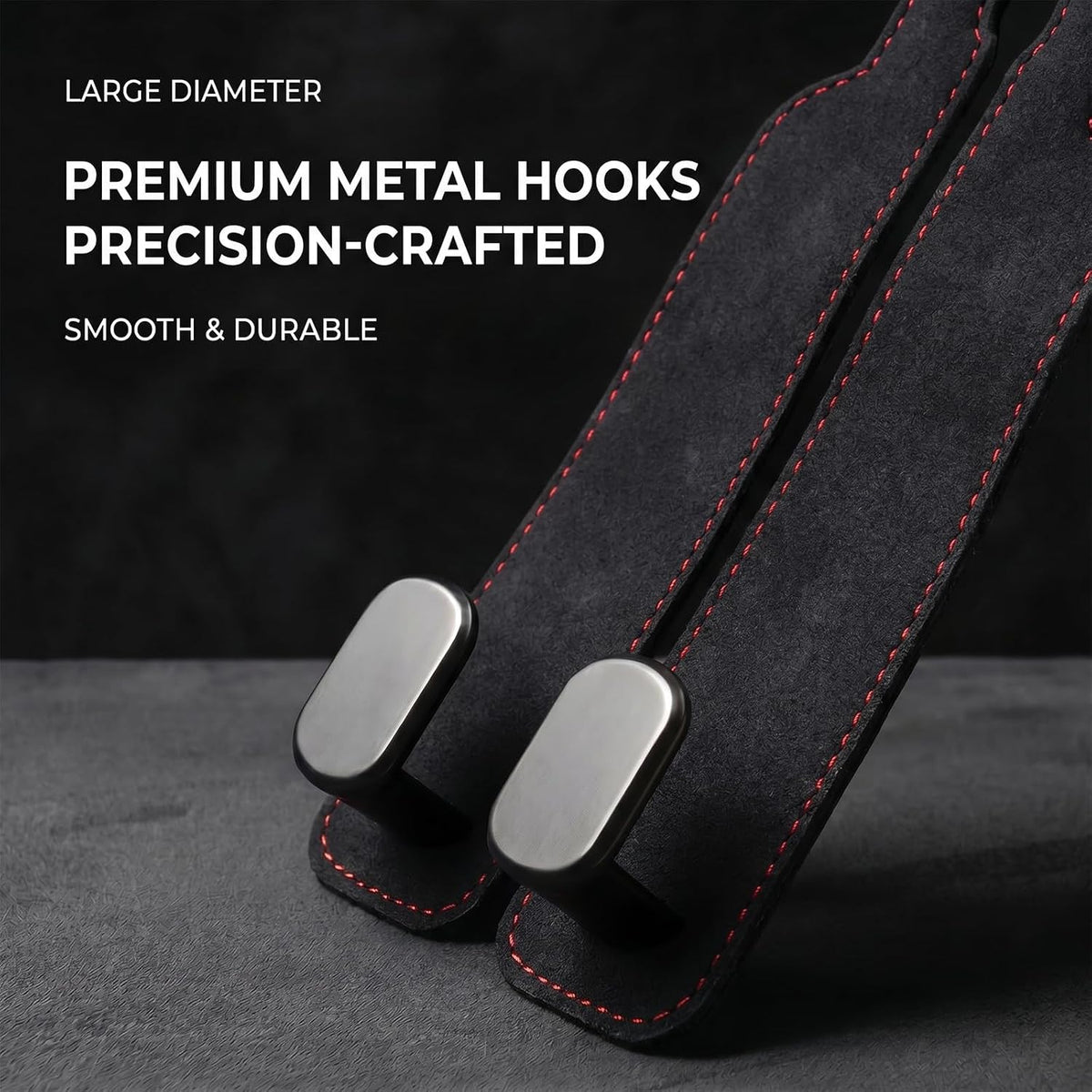GoldenLife Headrest Hooks for Car, 2 Pack Premium Car Bag Hooks | Secure Heavy-Duty, Elegant & Universal Fit Car Hooks for Purses Handbags Grocery & Backpacks (Black)