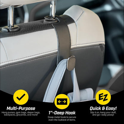 Wrap-It Storage Headrest Hook (2-Pack) - Car Accessories
