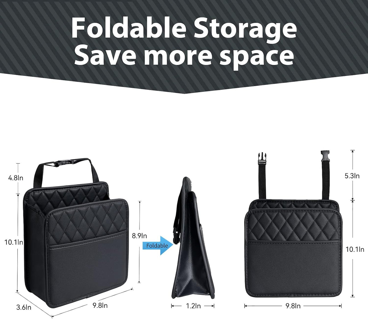 FrgKbTm Car Seat Back Hanging Bag Car Document Holder Multi-Pocket Bottle Bag Storage Box Organizer Travel Tidy Pouch Pocket Kids