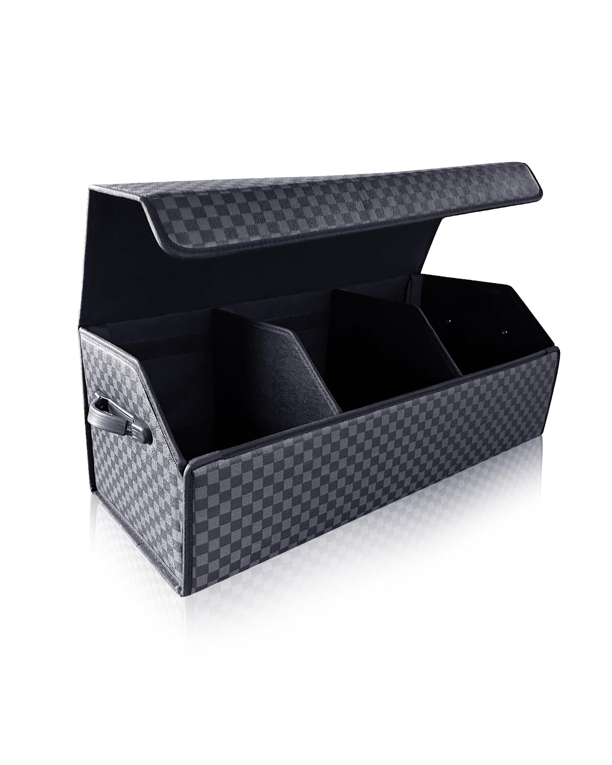 Fyzeoty Car Trunk Organizer for SUV and Sedan, Black, 16.5 inches