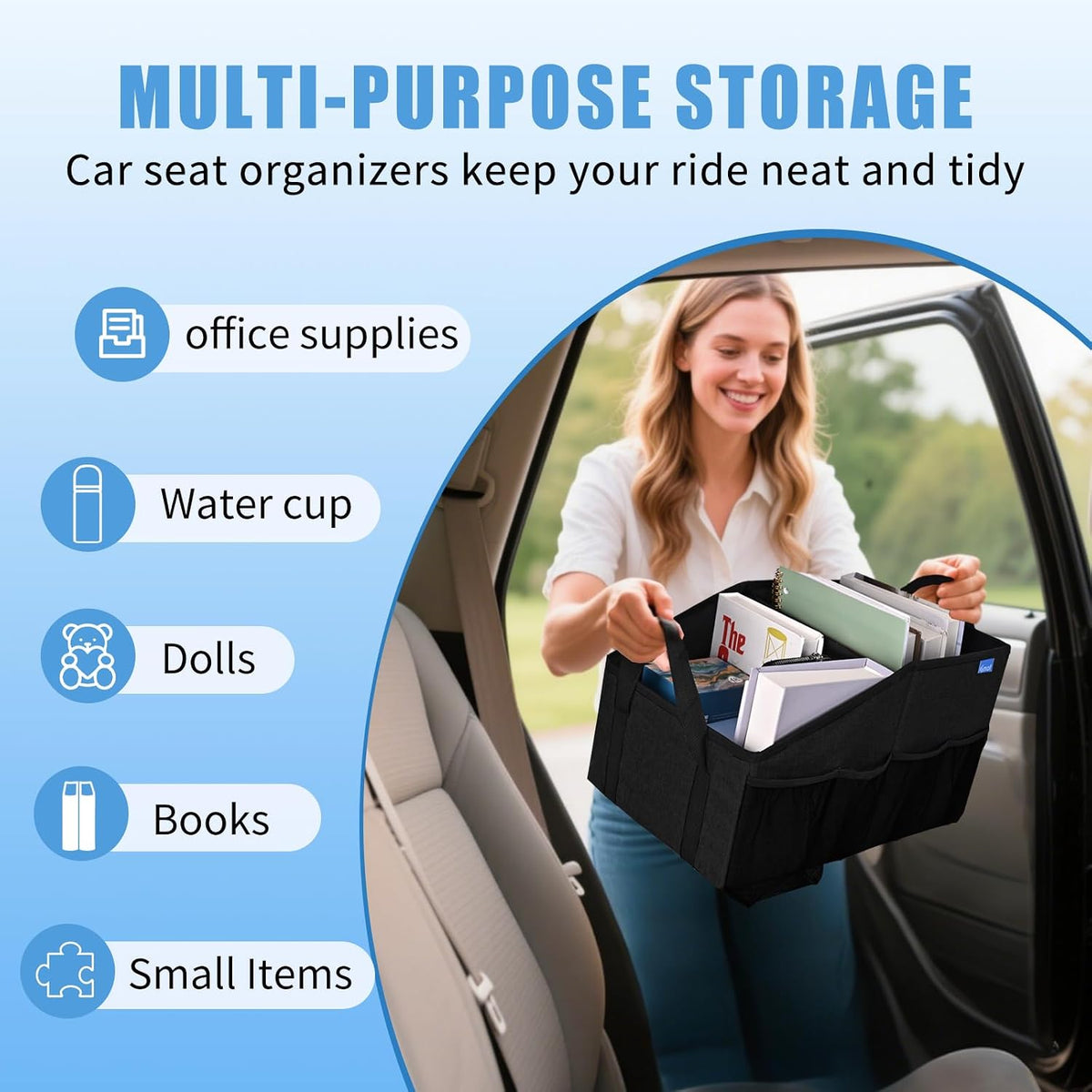 Smof Car Organizer- Car Seat Organizer for Front Seat Back Seat