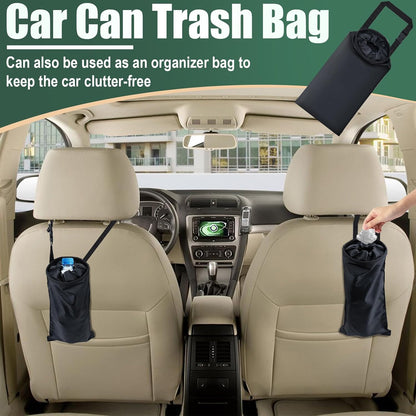 ecocstm 2 PCS Car Trash Bags, Car Accessories Washable Garbage Bag Hanging