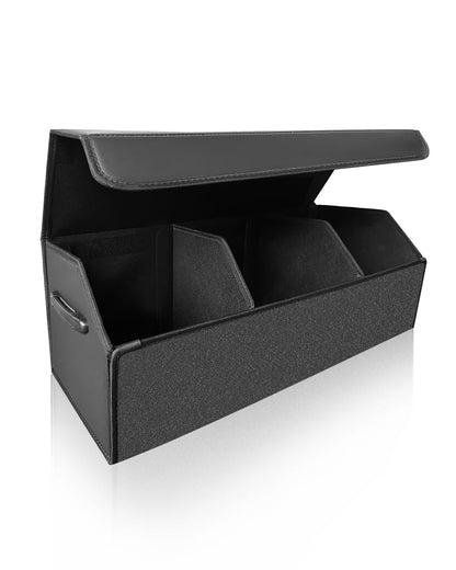 Fyzeoty Car Trunk Organizer for SUV and Sedan, Black, 16.5 inches