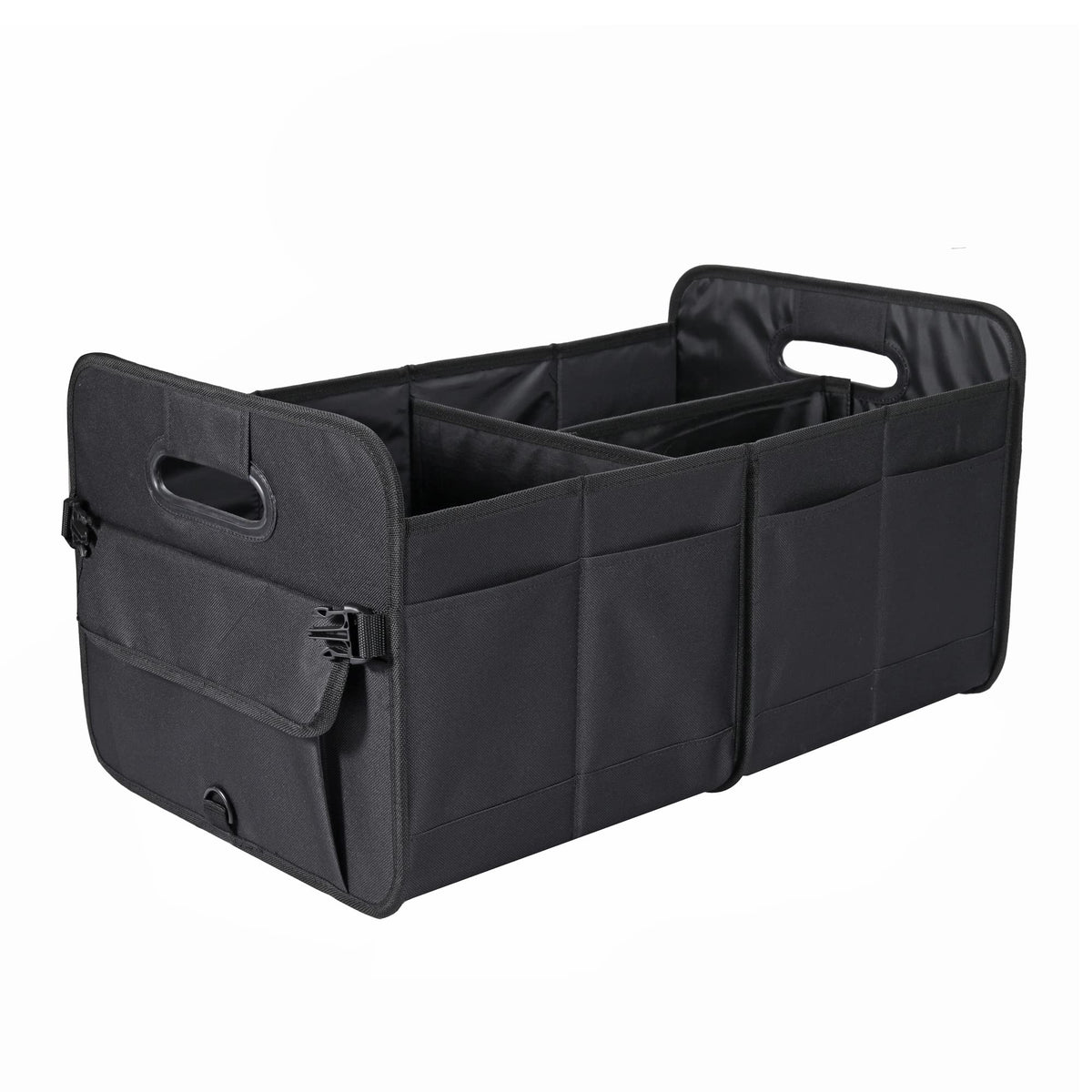 AOKJOY Car Trunk Organizer, Brown, Foldable, Non-slip, Adjustable, Multiple Compartments, 600D Oxford Cloth Material