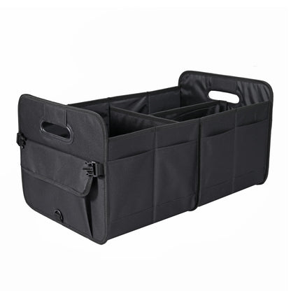 AOKJOY Car Trunk Organizer Car Storage Organizer Collapsible Multi Compartment Car Organizer Adjustable Straps for SUV(Beige)