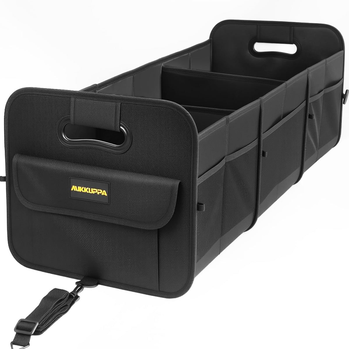 MIKKUPPA Car Trunk Organizer - 70L Foldable Car Storage for Grocery, Black