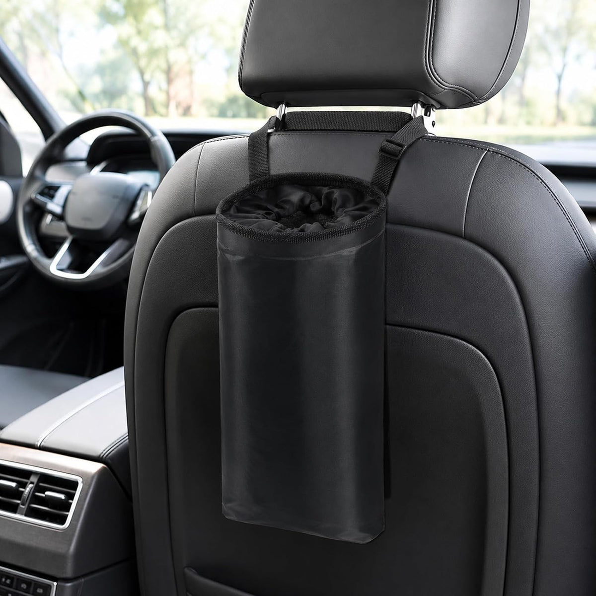2PCS Washable Detachable Car Garbage Bag Hanging Cars Accessories