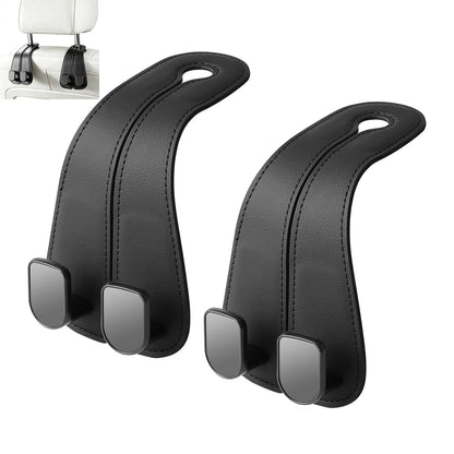 car purse hook seat headrest leather car hook for purse and bag cute 2 pack