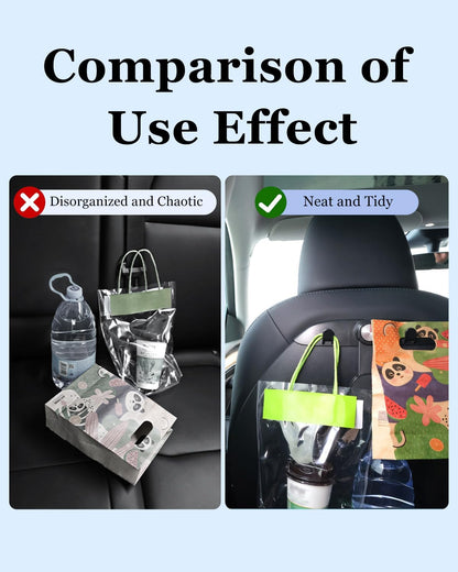 1 Pack Car Seat Hooks & Magnetic Phone Holder for Tesla Model Y(Juniper) Model 3(Highland) Accessories 2026 2025 2024 2023 2022 2021, Car Seat Back Storage Purse/Bag/Hat Hook for iPhone