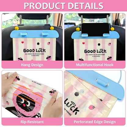 Accmor Disposable Car Trash Bag, 20 Pcs Car Garbage Bag Hanging Vehicle Trash Can Auto Rubbish Pouch Dustbin Bags Garbage Container Car Accessories, Leakproof, Smellproof, Portable for Women & Adults