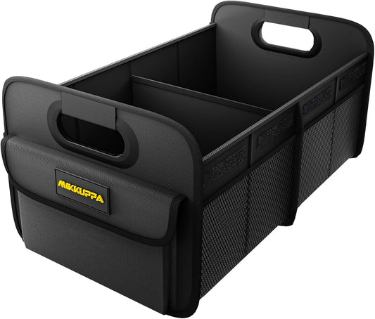 MIKKUPPA Car Trunk Organizer - 70L Foldable Car Storage for Grocery, Black