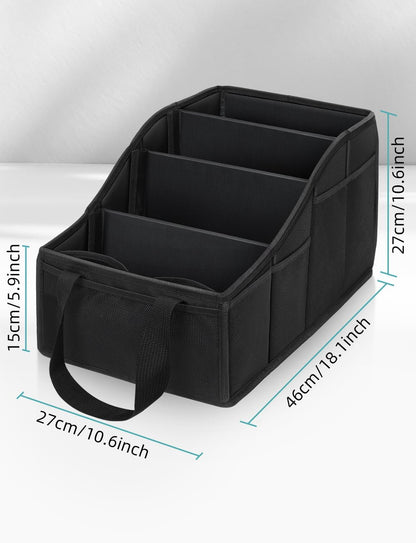 YOHOOLYO Car Seat Organizer with 4 Compartments, 4 Cup Holders