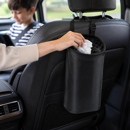 2PCS Washable Detachable Car Garbage Bag Hanging Cars Accessories