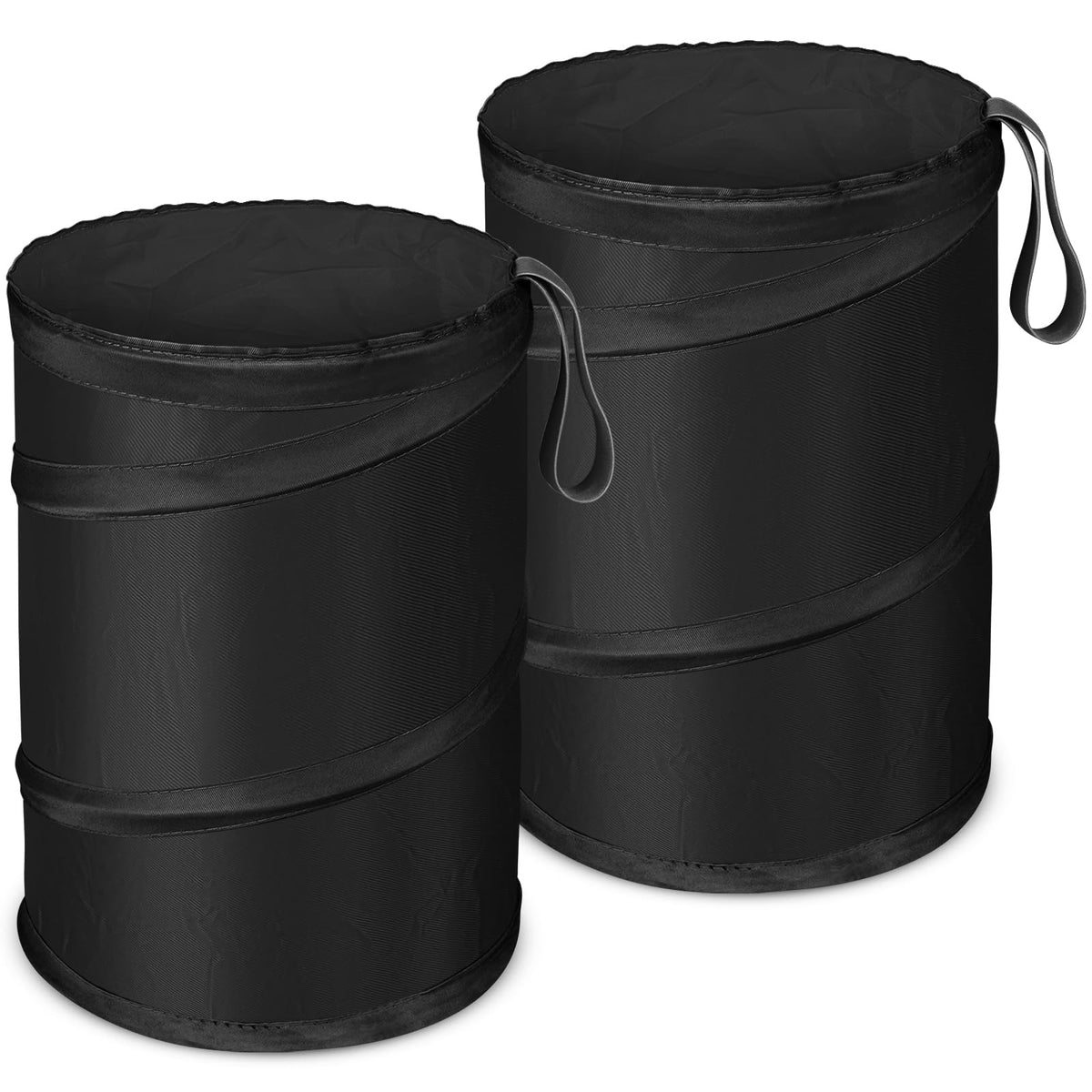 Car Trash Can, 2 Packs Mini Collapsible Pop-up Compact Garbage Can