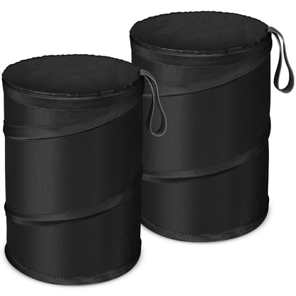 Car Trash Can, 2 Packs Mini Collapsible Pop-up Compact Garbage Can
