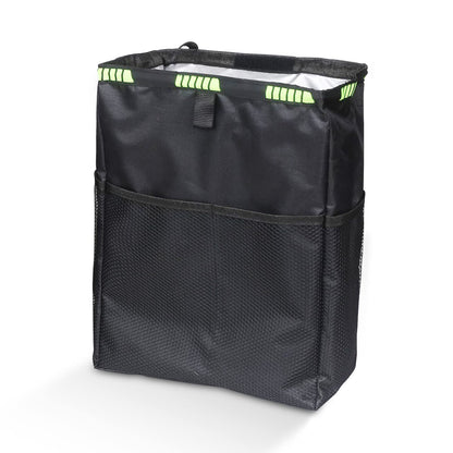 Car Trash Can 3.5 Gallons Ultra Large Car Trash Bag Hanging, Capacity Organizer and Storage with Adjustable Straps, Leakproof Lining and Spring Frame Closure for Interior Stuff Storage