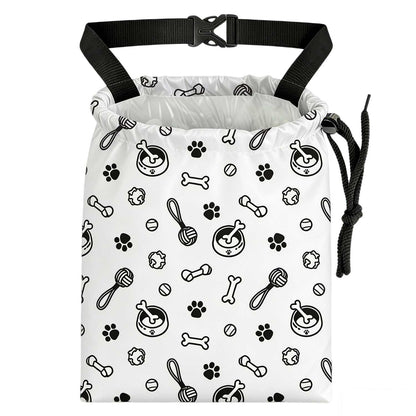 Black Flower Car Trash Bag - Waterproof Car Trash Bag Hanging Leakproof Car Garbage Bag - Washable Reusable Trash Bag for Car Interior Hanging Organizer Storage Vehicle Travelling Camping