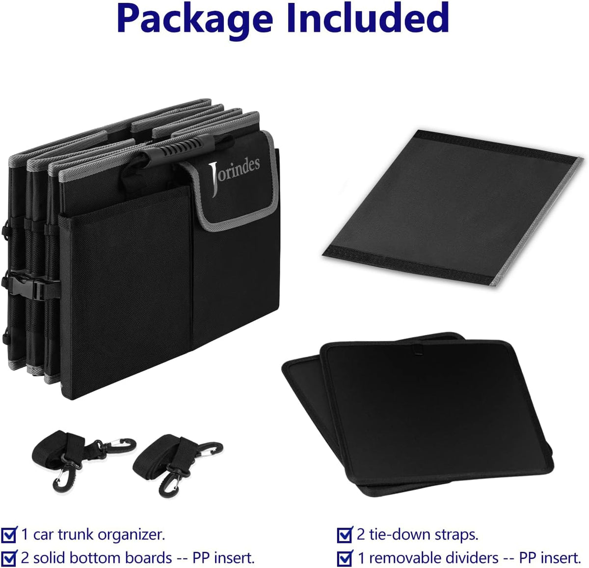 Trunk Organizer and Storage with Built-In Insulated Leak Proof Cooler Bag