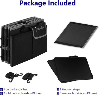 Trunk Organizer and Storage with Built-In Insulated Leak Proof Cooler Bag