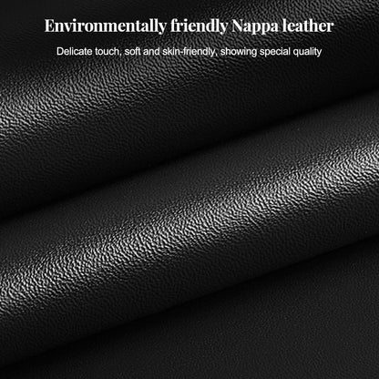 Zpana 2PCS Car Co-Pilot Glovebox Hooks, Nappa Leather Front Passenger Seat Hanging Storage Organizer for Handbag Purse, Anti-Scratch Auto Interior Glove Box Hanger, Universal for Vehicles (Black)