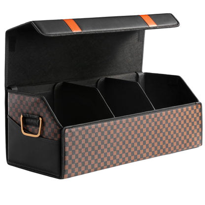 Fyzeoty Car Trunk Organizer for SUV and Sedan, Black, 16.5 inches