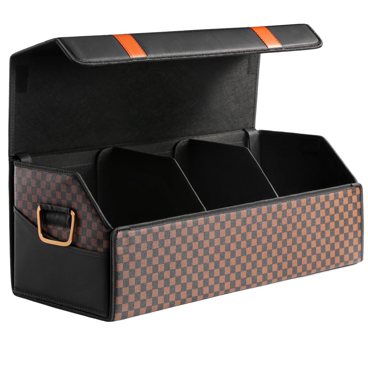 Fyzeoty Car Trunk Organizer for SUV and Sedan, Black, 29.5 inches