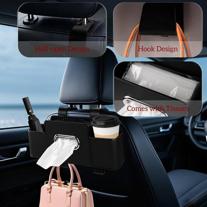 Car Back Seat Organizer with Tissue and Storage Hook
