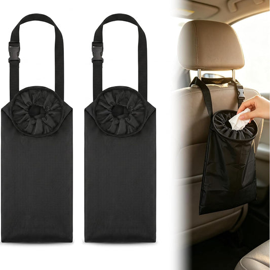 Car Trash Bag, Reusable & Washable, Easy Hanging Car Garbage Bag, 2pcs