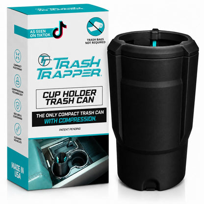 Trash Trapper Car Trash Can Cup Holder | Trash Can for Car | Up to 10x More