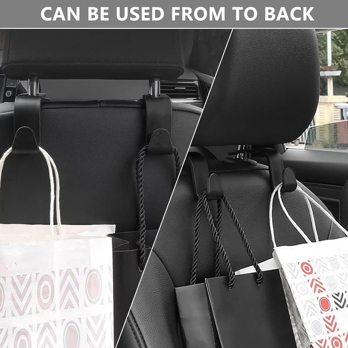 DTDNZKN 8-Pack Car Seat Back Storage Hook