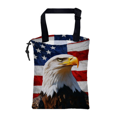 Adventure Awaits Car Garbage Bag Mountain and Bird Hanging Canvas Car Trash Bag Drawstring Car Back Seat Organizer for Car Back Front Seat Console with Adjustable Buckle