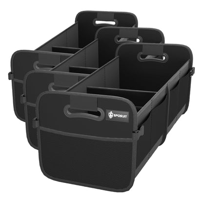 Sposuit Trunk Organizer for Car - 70L Collapsible Sturdy Car Storage, Black