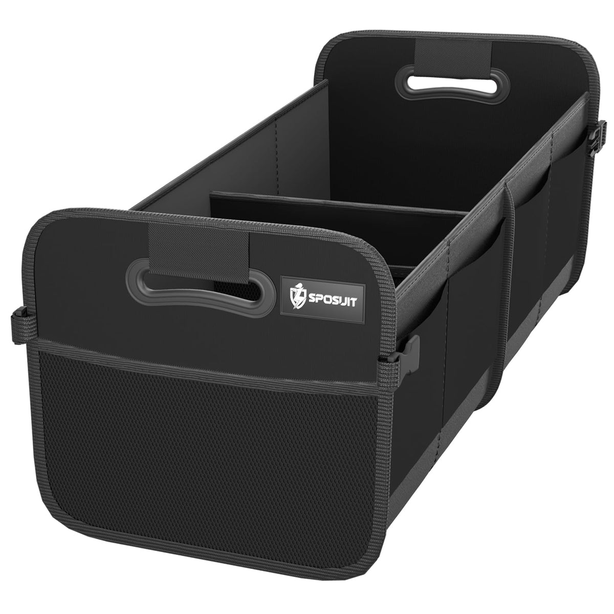 Sposuit Trunk Organizer for Car - 70L Collapsible Sturdy Car Storage, Black
