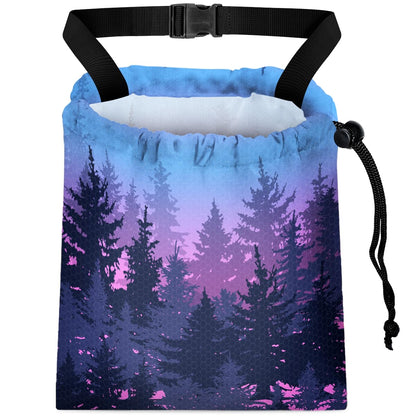 Car Trash Bag Hanging Back of Seat with Adjustable Snap Buckle Strap Cute Printed Drawstring Garbage Bags for Car-Boho Floral