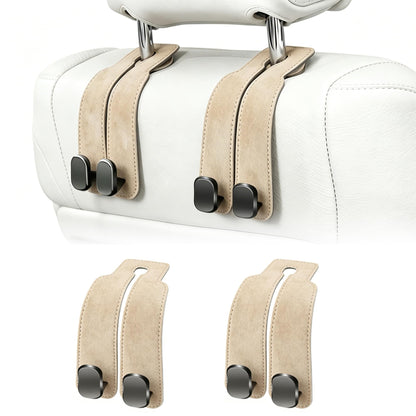Amelity Car Headrest Hooks, Purse Hook for Car 2 Pack Black