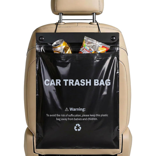 Disposable Car Trash Bags Hanging, Car Garbage Bags(50 Count, Black)