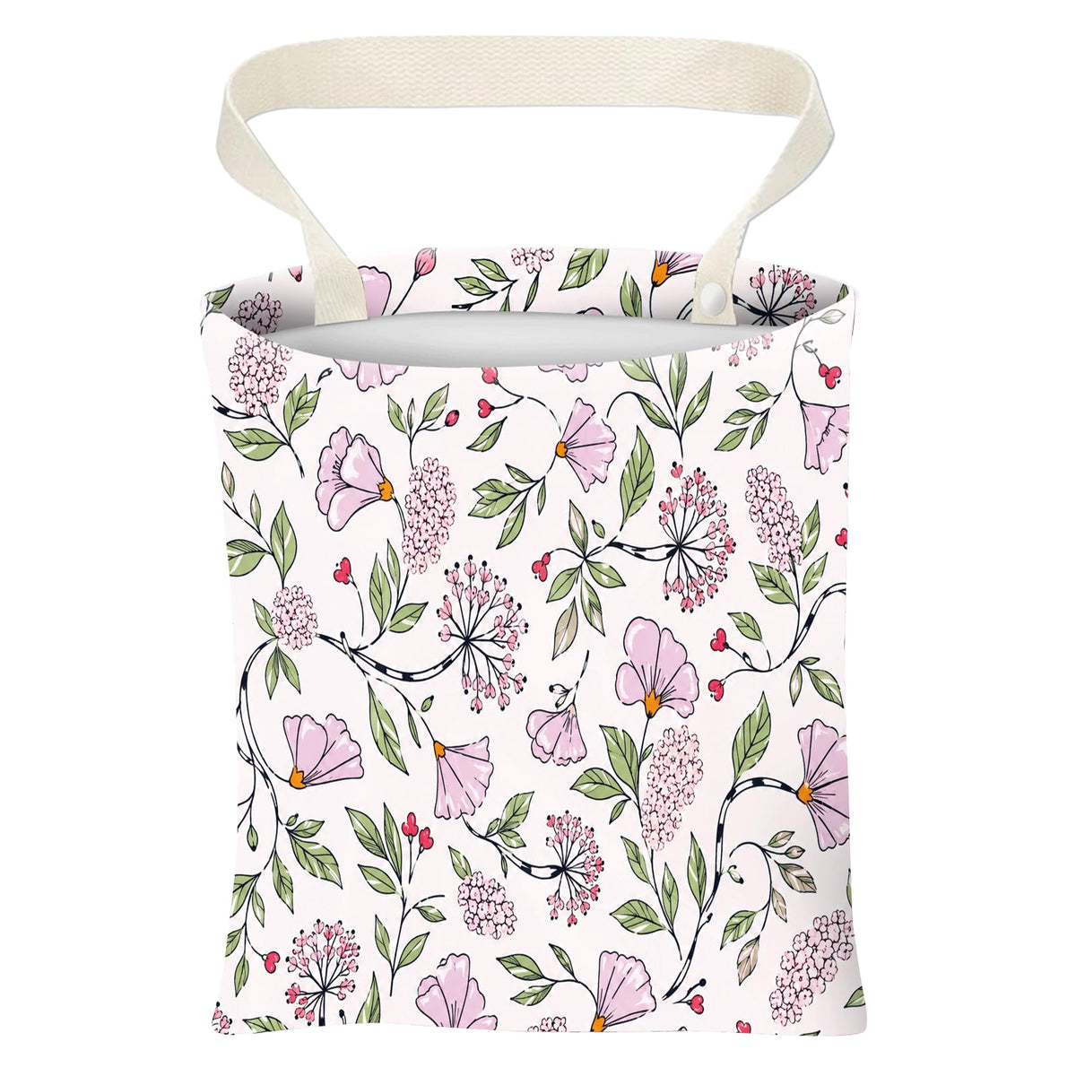 Car Trash Can, Cute Car Trash Bag, Hanging Car Organizer and Storage Bag, Trash Bin for Car Accessories, Vehicle, Travelling, Camping Cute Cherry Leopard Print