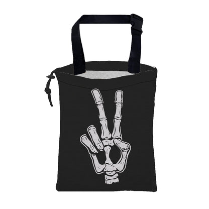 Adventure Awaits Car Garbage Bag Mountain and Bird Hanging Canvas Car Trash Bag Drawstring Car Back Seat Organizer for Car Back Front Seat Console with Adjustable Buckle