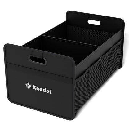K KNODEL Foldable Trunk Storage Organizer for Car and Sedan (Small, Black)