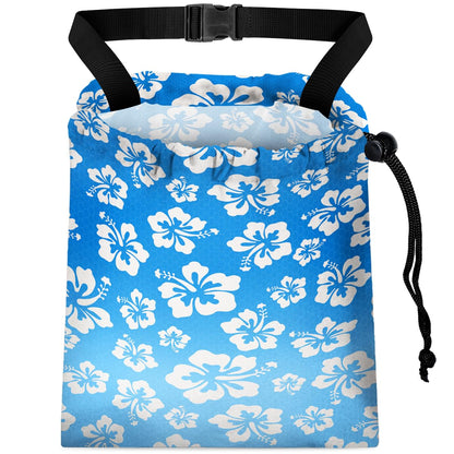 Car Trash Bag Hanging Back of Seat with Adjustable Snap Buckle Strap Cute Printed Drawstring Garbage Bags for Car-Boho Floral