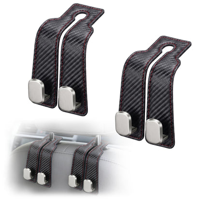 Car Seat Hooks Dual Hangers Storage Organization Gadgets Accessories 2 Pack