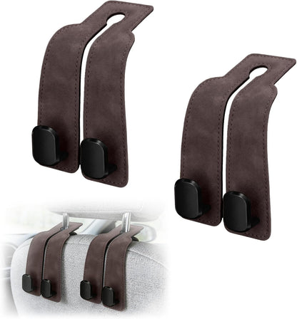 Car Seat Hooks Dual Hangers Storage Organization Gadgets Accessories 2 Pack