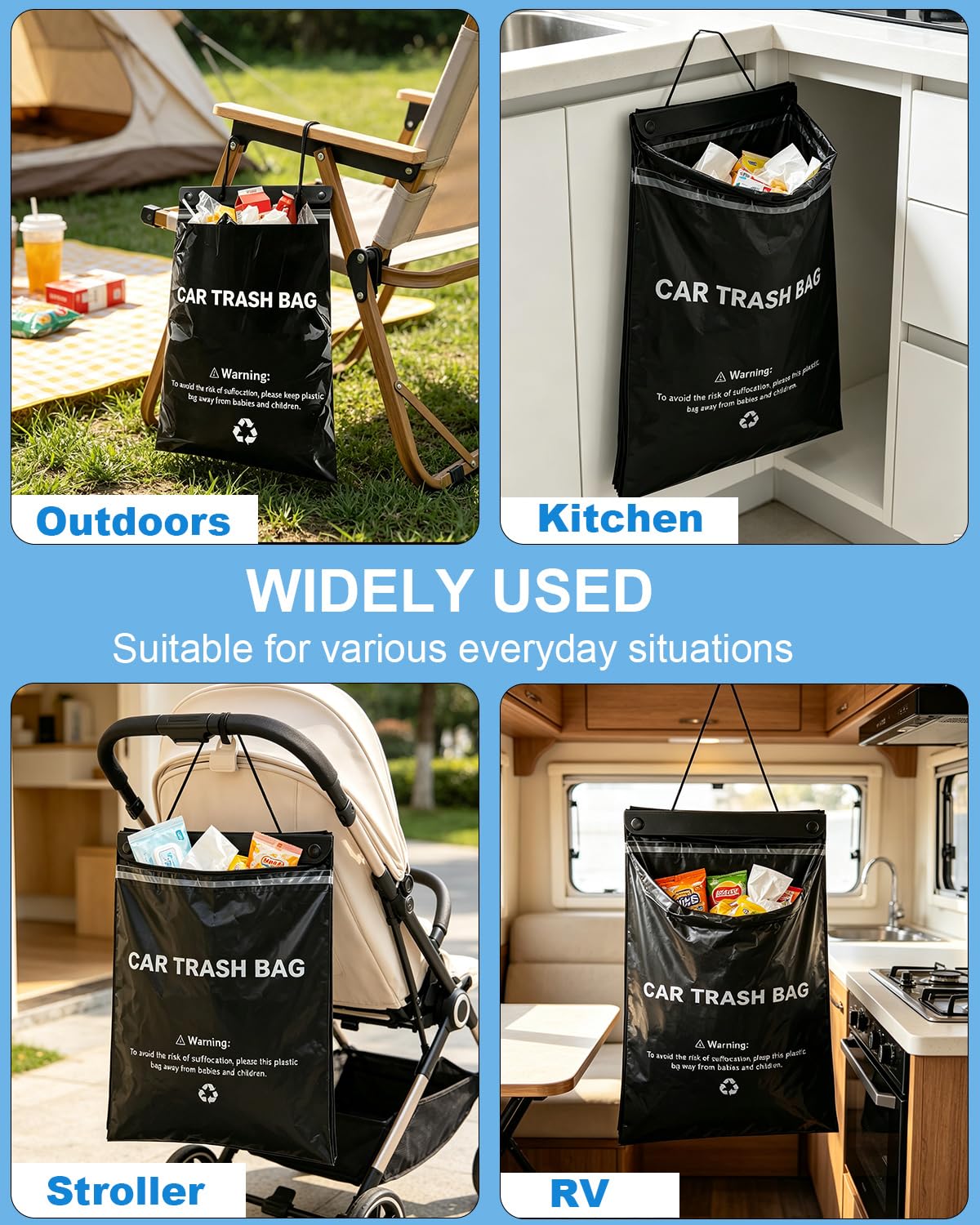 Car Trash Bags Hanging, Trash Bag for Car Disposable,