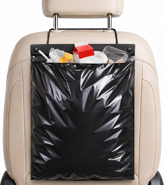 50 PCS Disposable Hanging Car Trash Bags, 2 Gallon Car Garbage Bags