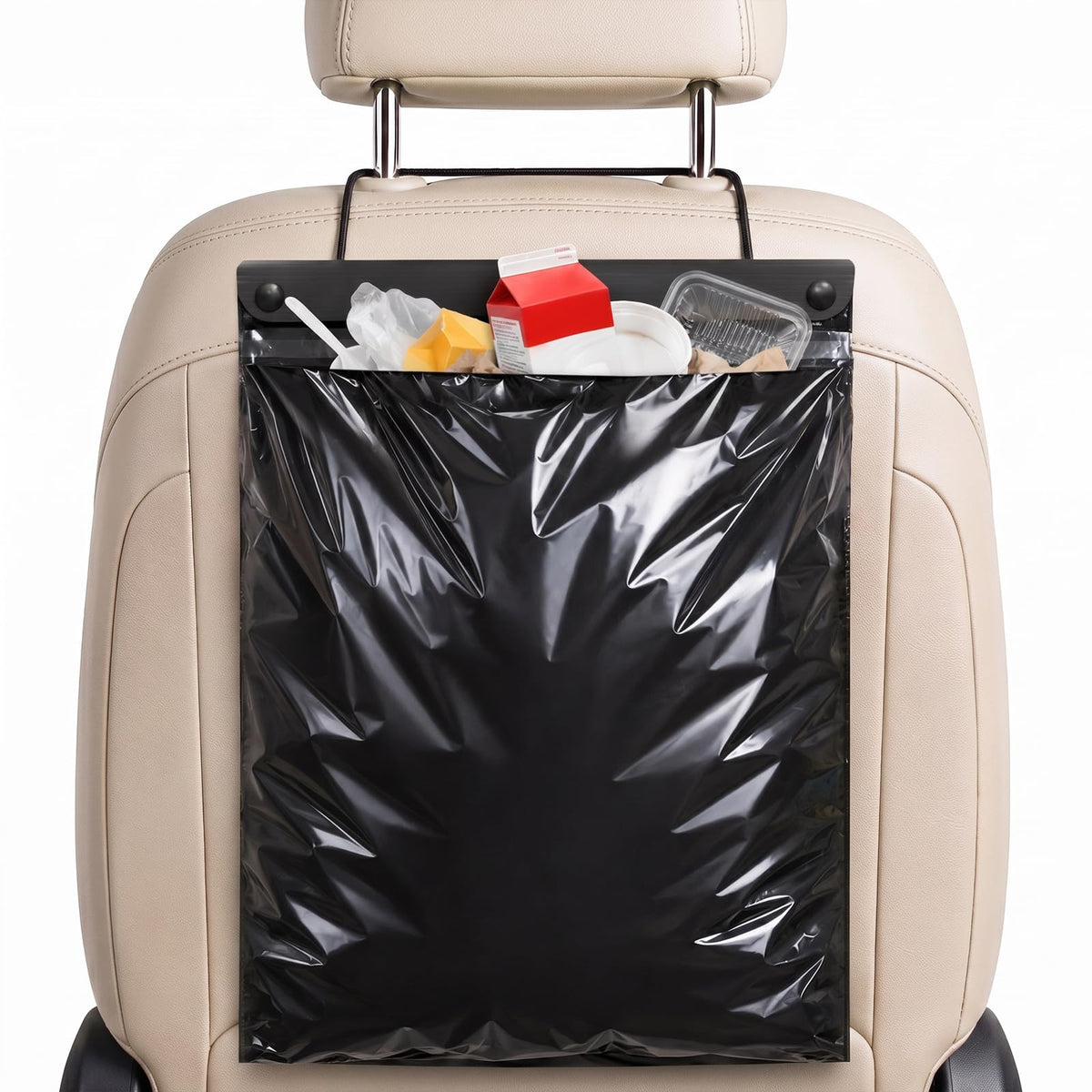 50 PCS Disposable Hanging Car Trash Bags, 2 Gallon Car Garbage Bags